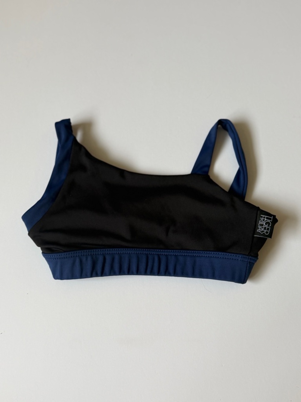 Tiger Friday Kids Black & Navy Dance Crop Top CS